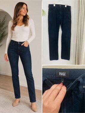 Paige Federal Slim‎ Straight Jeans Inkwell Size 31